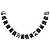 Silver Happy New Year Wimpelkette (Alle)