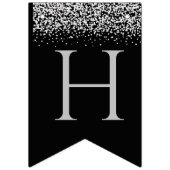 Silver Happy New Year Wimpelkette (Zweite Fahne)