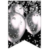 Silver Happy New Year Wimpelkette (Erste Fahne)