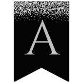 Silver Happy New Year Wimpelkette (Dritte Fahne)