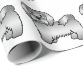 Silver Havanese Niedlich Cartoon Dog Muster Geschenkpapier (Rolleneckpunkt)