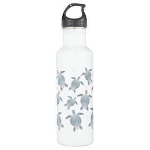 Silver Hawaii Turtles Coastal Maritime Trinkflasche