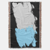 Silver Haze - Blank Throw Blanket Murugi Zuhause Decke (Vorderseite Vertikal)