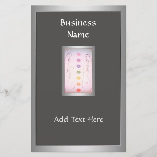 Silver Healing Hands Holistic Template Flyer (Vorne)