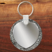 Silver Heart Keychain Schlüsselanhänger (Vorderseite)