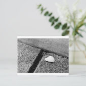 Silver Heart Postkarte (Stehend Vorderseite)