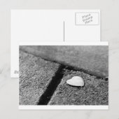 Silver Heart Postkarte (Vorne/Hinten)