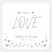 Silver Hearts Verbreitet die Liebe Gastgeschenk Ho