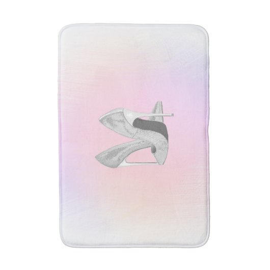 Silver Heelses Pastelle Badematte (Vorderseite Vertikal)