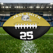 Silver Helm Gold Black ・ Custom Football