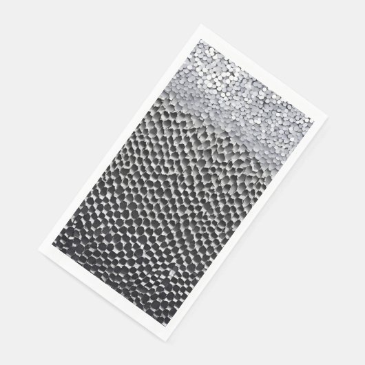 Silver Here AI Art Serviette (Ecke)