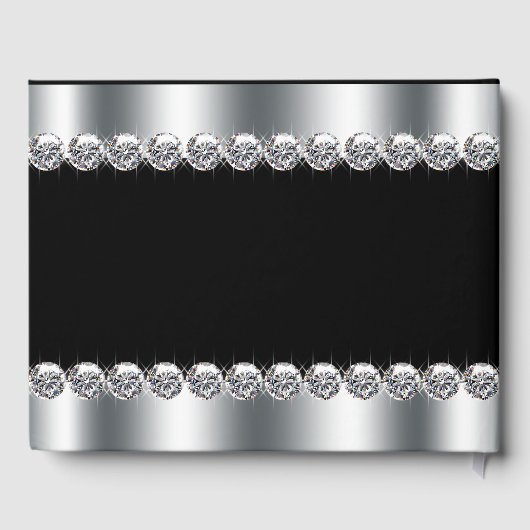 Silver High Heel Shoe Birthday Party Gästebuch (Rückseite)