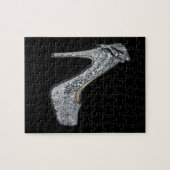 Silver High Heels Anpassen von Text Puzzle (Horizontal)
