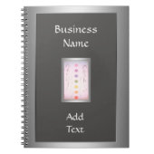 Silver Holistic Healing Hands Notizblock (Vorderseite)