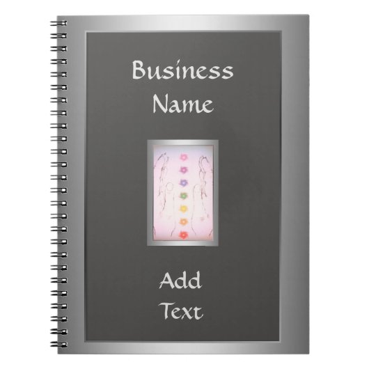 Silver Holistic Healing Hands Notizblock (Vorderseite)