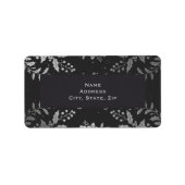 Silver Holly Adressaufkleber (Vorne)