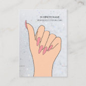 Silver Holographic Glitzer Bracelet Display Card Visitenkarte (Vorderseite)