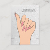 Silver Holographic Glitzer Bracelet Display Card Visitenkarte (Vorderseite)