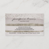Silver Homemade Kuchen Bäckerei Konditorei Patisse Visitenkarte (Rückseite)