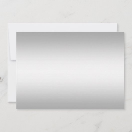 Silver Horse Carriage Princess Sweet 16 Invite Einladung (Rückseite)