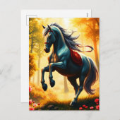 SILVER HORSE FEIERTAGSPOSTKARTE (Vorne/Hinten)