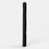 Silver Horse Head auf Black Case-Mate iPhone Hülle (Hinten/Rechts)