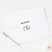 Silver Horse Shoe Anpassbare Aufkleber (Umschlag)