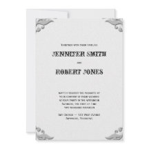 Silver Horseshoe auf der Einladung zur White Weddi