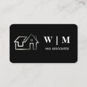 Silver House-Logo Visitenkarte (Vorderseite)