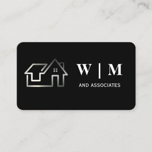 Silver House-Logo Visitenkarte (Vorderseite)