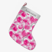 Silver Hübsch Chic Pink Glam Weihnachten Großer Weihnachtsstrumpf (Vorderansicht (hängend))