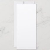 Silver Ice Menu Card für Hochzeiten & Galas Einladung (Rückseite)