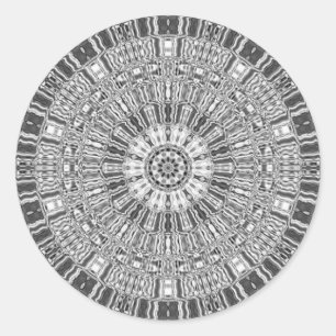 SILVER ILLUSION RUNDER AUFKLEBER
