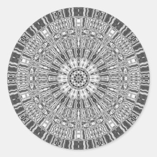 SILVER ILLUSION RUNDER AUFKLEBER