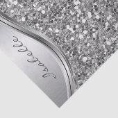 Silver Imitate Glitzer Glam Bling Personalisiert M Seidenpapier (Ausschnitt)