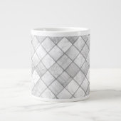 Silver Imitate Muster Quiltieren Muster Jumbo-Tasse (Vorderseite)