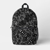 Silver Imitats Glass Glitzer Sparkon Bedruckter Rucksack (Vorderseite)