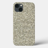 Silver Imitats Glitzer Case-Mate iPhone Hülle (Rückseite)