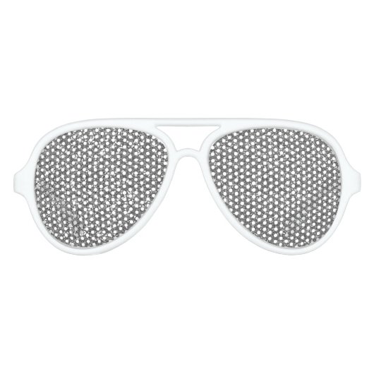 Silver Imitats Glitzer Sonnenbrille (Vorderseite)