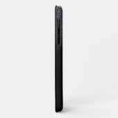 Silver Imitats Lashes Black Glitzer Ombre Case-Mate iPhone Hülle (Hinten/Links)