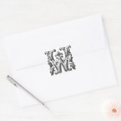 Silver Initial W Sticker (Umschlag)