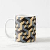 Silver Ivory Geometric Complex Tile Kaffeetasse (Links)