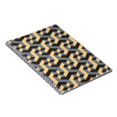 Silver Ivory Geometric Complex Tile Notizblock (Rechte Seite)