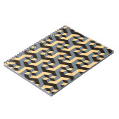 Silver Ivory Geometric Complex Tile Notizblock (Linke Seite)