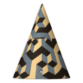 Silver Ivory Geometric Complex Tile Partyhütchen (Links)