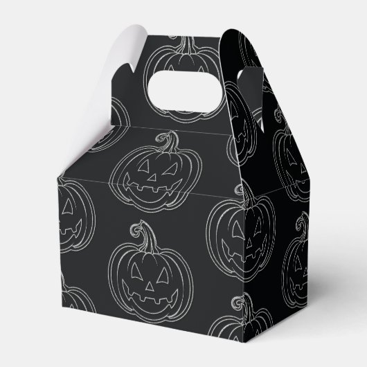 Silver Jack O' Lantern Halloween Geschenkschachtel (Vorderseite)
