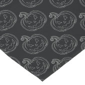 Silver Jack O' Lantern Halloween Großer Tischläufer (Ecke)