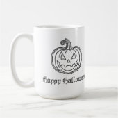 Silver Jack O' Lantern Halloween Kaffeetasse (Links)