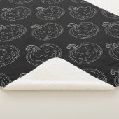 Silver Jack O' Lantern Halloween Sherpadecke (3/4)