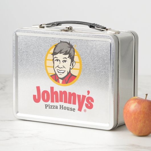 Silver Johnny's Pizza House Metall Brotdose (Beispiel)